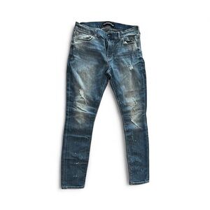 Express Distressed Blue Jeans
